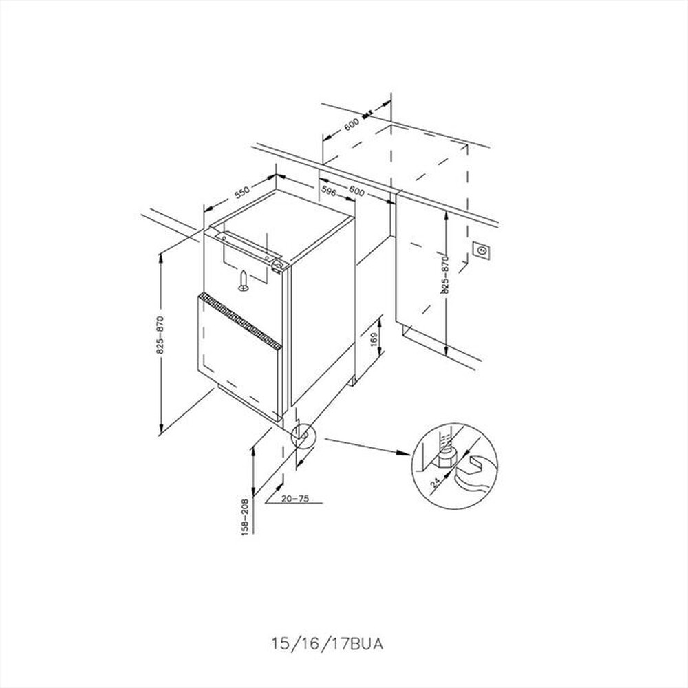 "CANDY - Congelatore incasso CFU 135 NE/N Classe F"