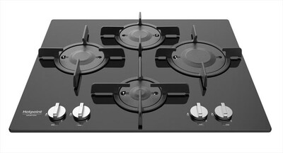 HOTPOINT ARISTON - Piano cottura a gas FTGHG 641 D/HA(BK) 60cm-Nero