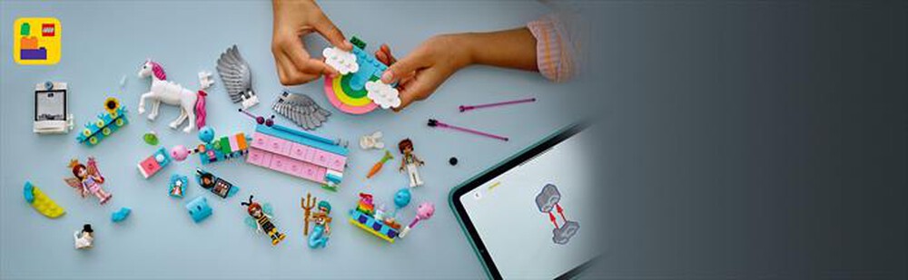 "LEGO - PARTY IN COSTUME CON UNICORNO E FATINA-,"