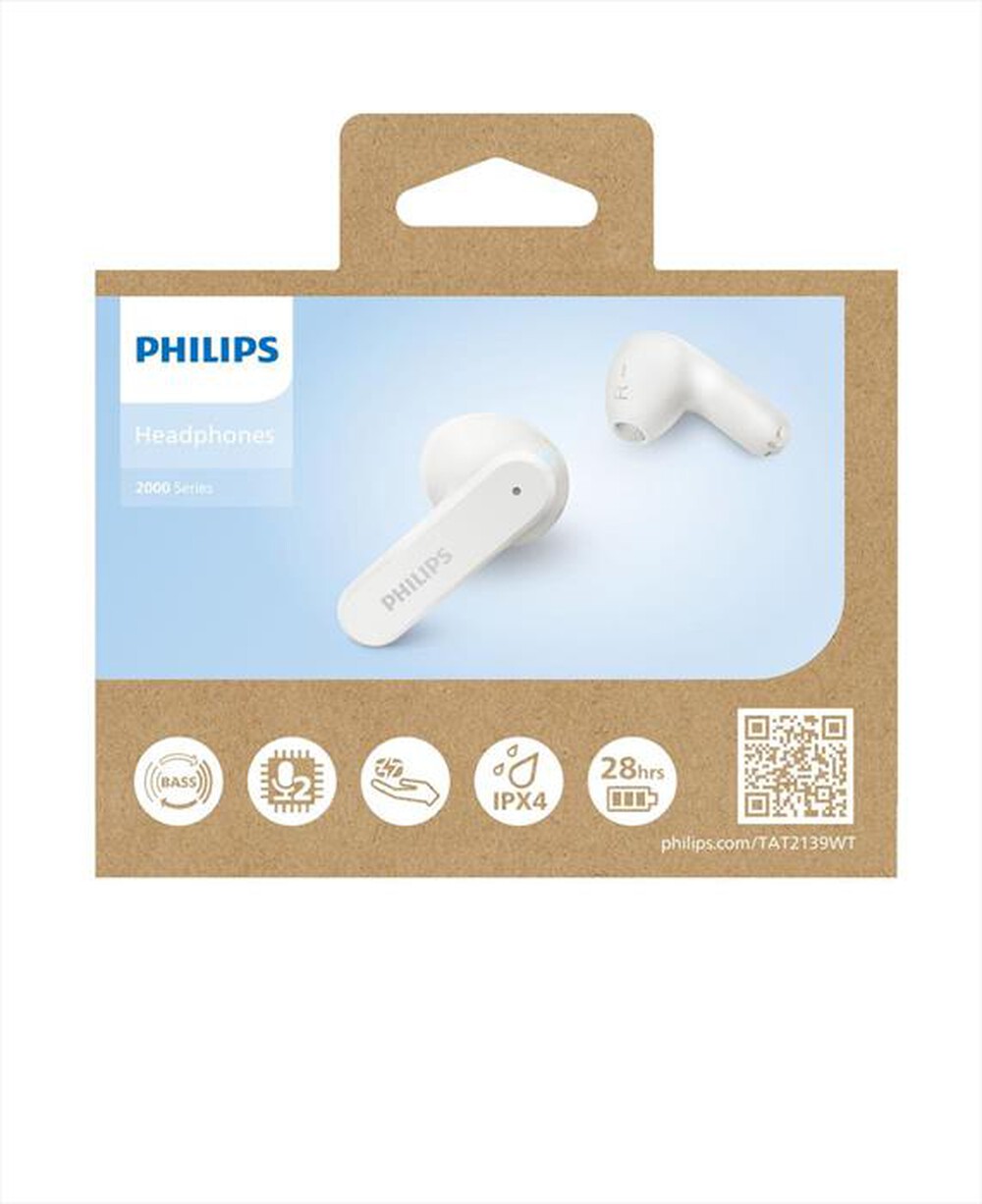 "PHILIPS - Auricolari in ear TAT2139WT/00-White"