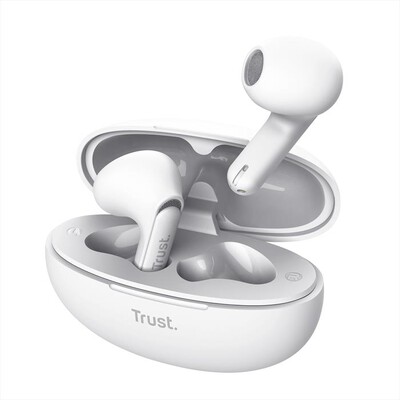 TRUST - Auricolare bluetooth YAVI ENC-White,  TRUST - Auricolare bluetooth YAVI ENC-White