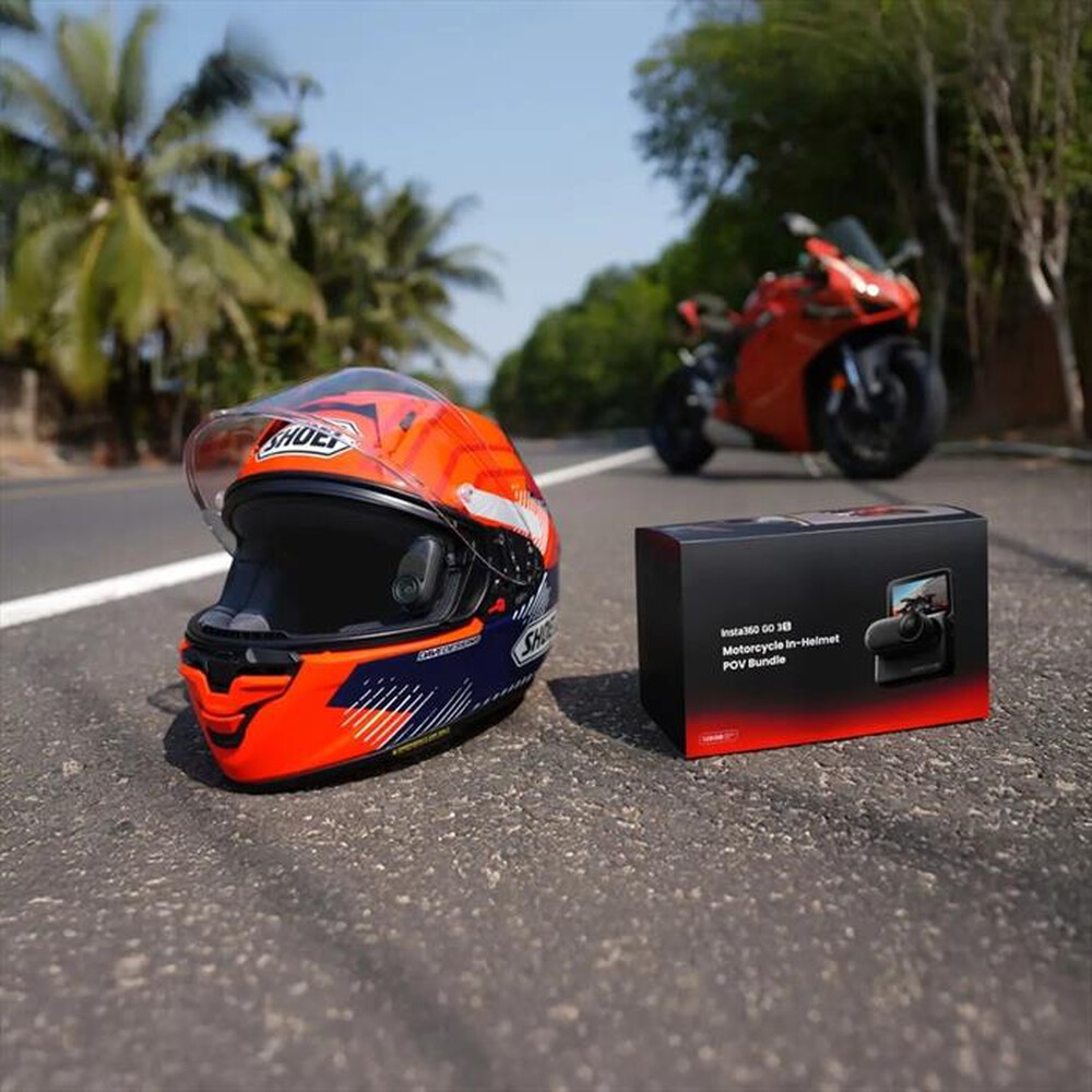 Immagine del prodotto INSTA360 - Action cam GO3S MOTORCYCLE IN-HELMET POV BUNDLE-Nero