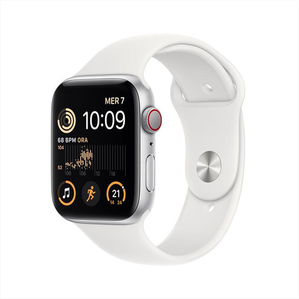 "APPLE - Watch SE GPS + Cellular 44mm Regular-Argento - Bianco"