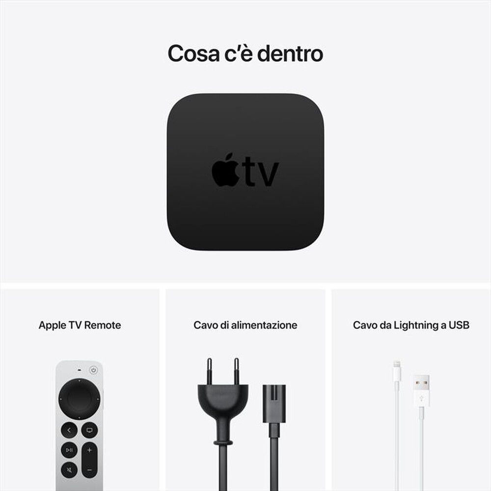 "APPLE - Apple TV 4K 32GB (2021)-Nero"