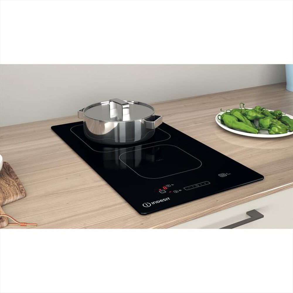 "INDESIT - Piano cottura elettrico IS19Q30NE 28,4 cm-Nero"