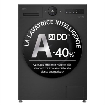 LG - Lavatrice AI DD F4X7013TBB 13 Kg Classe A-Matte Black