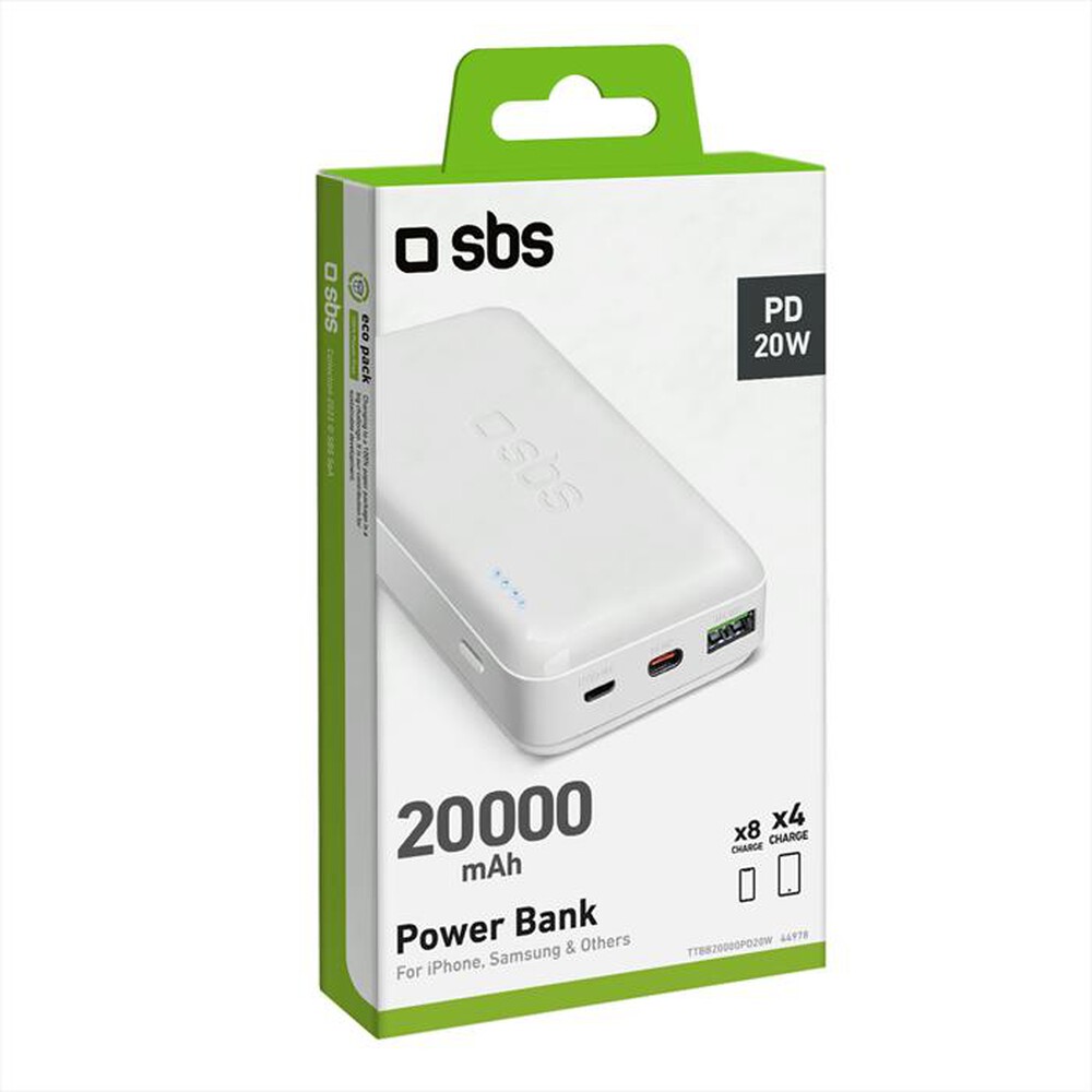 "SBS - Powerbank TTBB20000PD20W-Bianco"