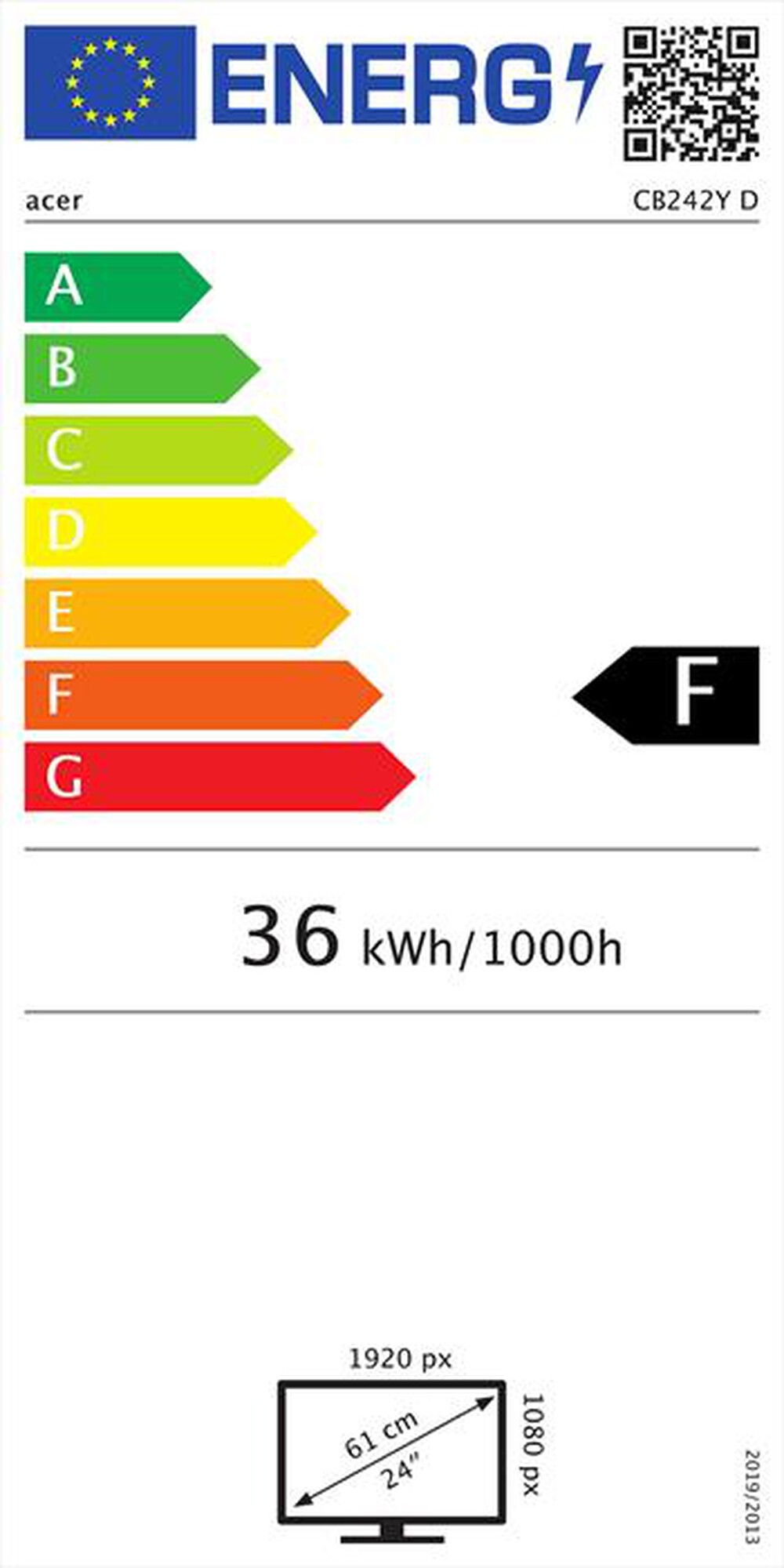 "ACER - CB242YDBMIPRCX-Nero"