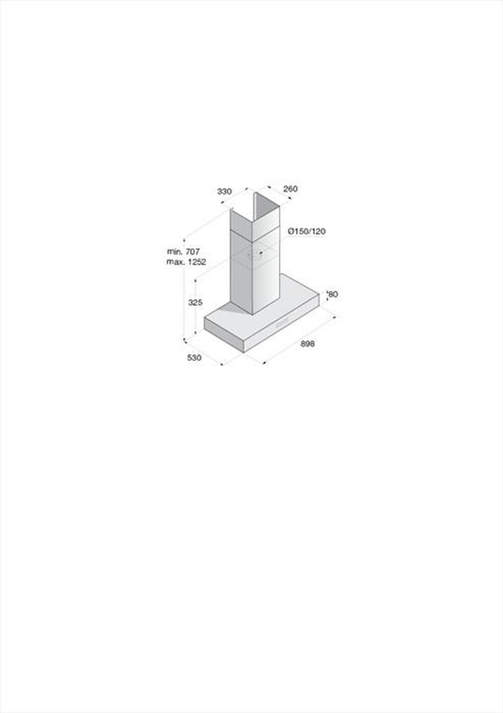 Immagine del prodotto ASKO - Cappa a parete CW 4976 S-Acciaio