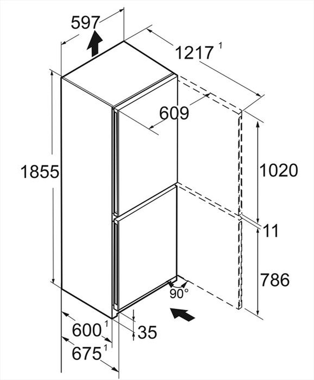 Immagine del prodotto LIEBHERR - Frigorifero combinato CNSDC 5203-20 Classe C 330 l-SmartSteel / Silver