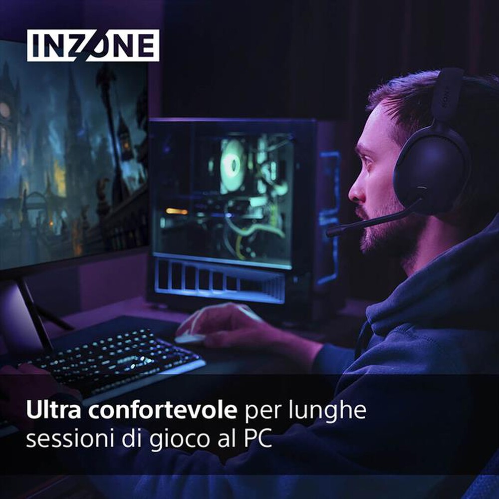 "SONY - Cuffie gaming wireless WHG500B.CE7-Nero"