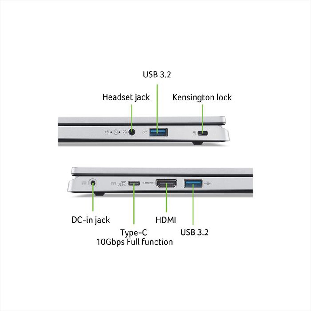 "ACER - Notebook ASPIRE 3 A315-510P-33VN-Silver"