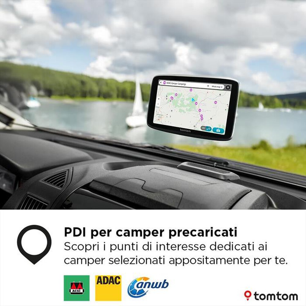 "TOM TOM - GO CAMPER TOUR 2A GENERAZIONE-Nero"
