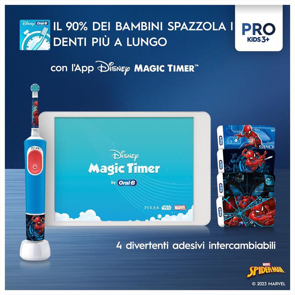 "ORAL-B - Spazzolino elettrico PRO KIDS-Azzurro"