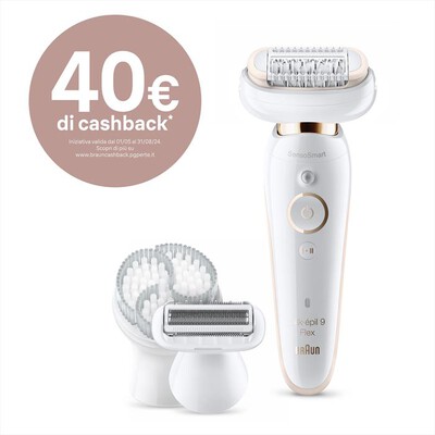BRAUN - Silk-épil 9 Flex 9-030-Bianco/Oro