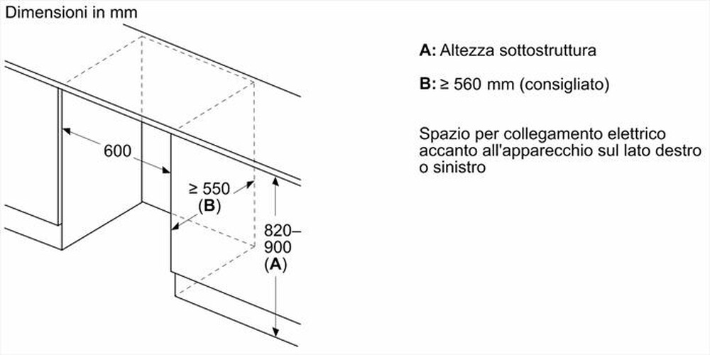Immagine del prodotto BOSCH - Frigorifero Sottopiano KUL22VFD0 Classe D-Bianco