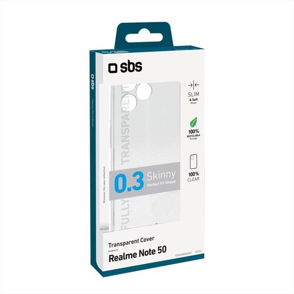 "SBS - COVER SKINNY NOTE 50-Trasparente"