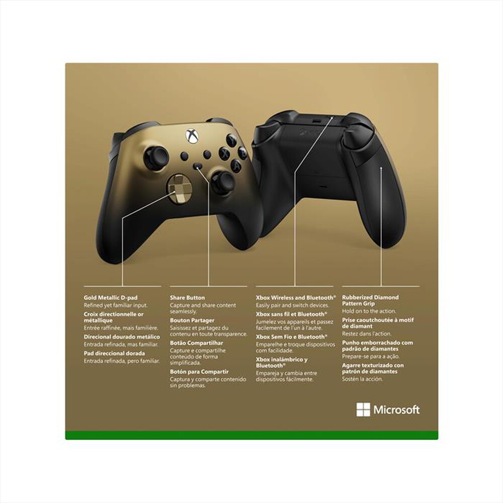 "MICROSOFT - XBOX WIRELESS CONTROLLER GOLD SHADOW SE"
