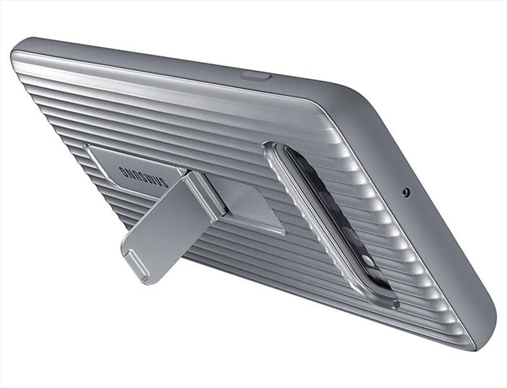 "SAMSUNG - PROTECTIVE STANDING COVER SILVER GALAXY S10+-ARGENTO"