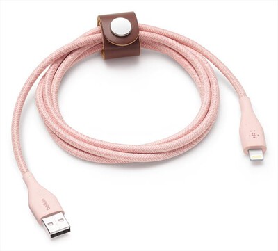 BELKIN - CAVO IN PVC LIGHTNING USB-A STRAP 4 1,2MT-rosa