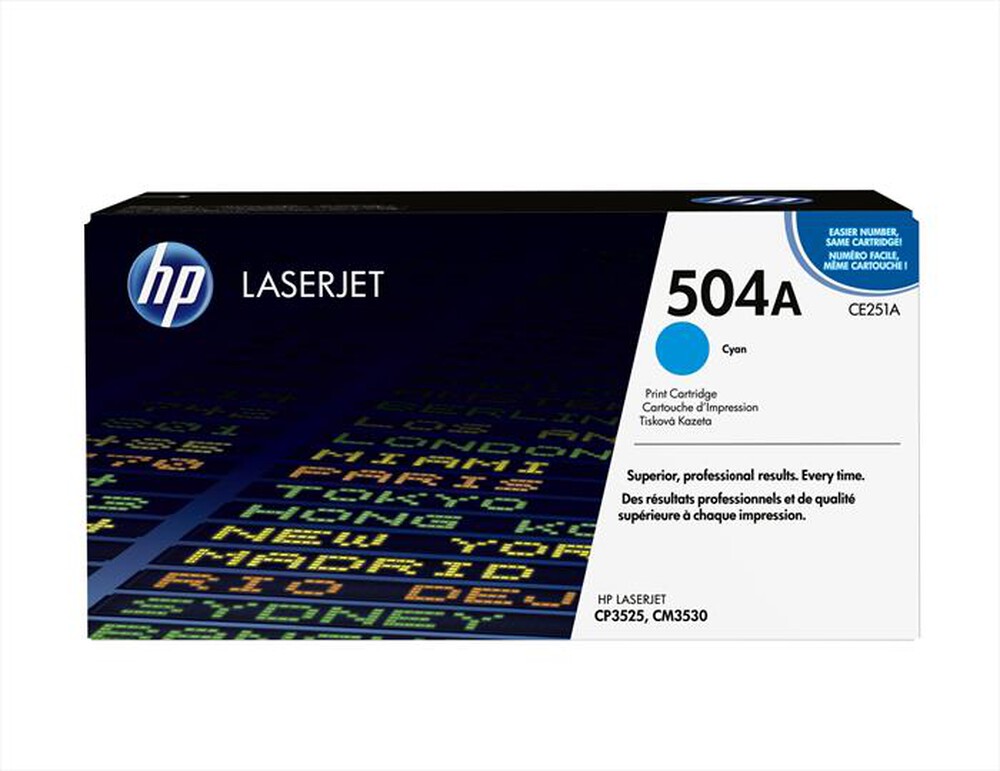 "HP - 504A TONER ORIGINALE-Ciano"