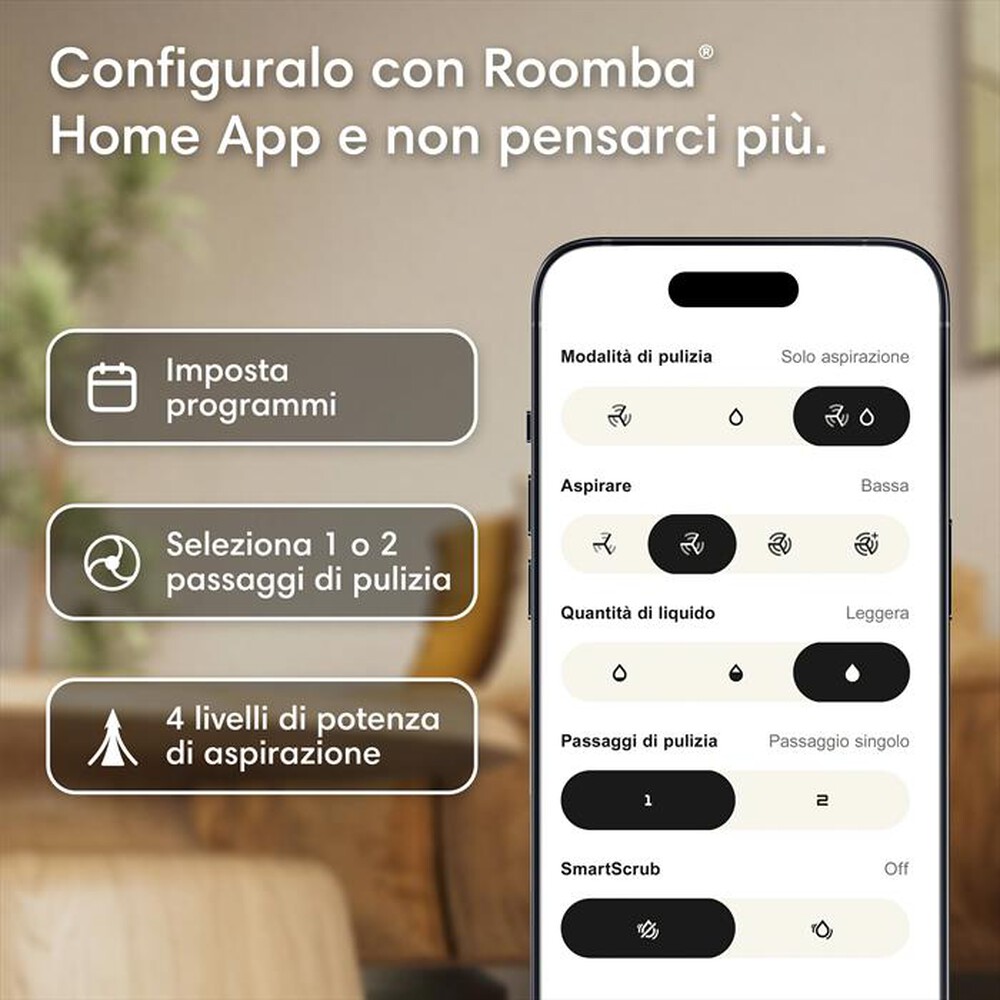 Immagine del prodotto iROBOT - ROOMBA 115 COMBO + BASE-White