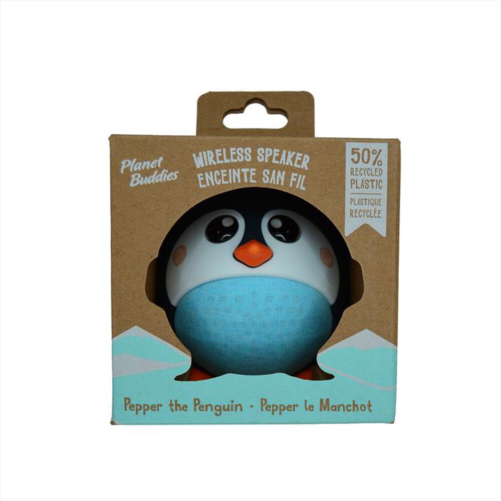 "PLANET BUDDIES - Speaker PEPPER THE PENGUIN-Black - Nero"
