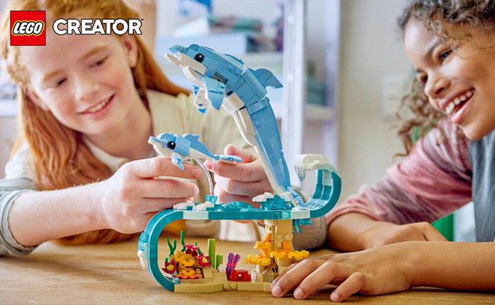 Immagine del prodotto LEGO - CREATORE 3IN1 Animali marini: delfini - 31385-Multicolore