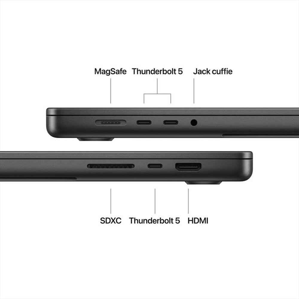 "APPLE - MacBook Pro 16'' M4 MAX Core 16 CPU 40 GPU 1TB-Nero siderale"