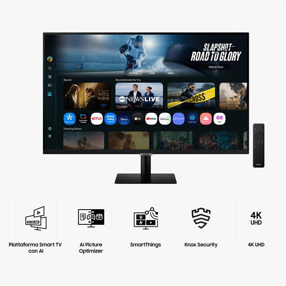 Immagine del prodotto SAMSUNG - SMART MONITOR M7 - M70F DA 32" UHD-Black