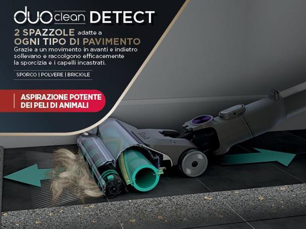 "SHARK - SCOPA ELETTRICA SENZA FILO DETECT PRO MAX AUTOEMPT-Grigio"