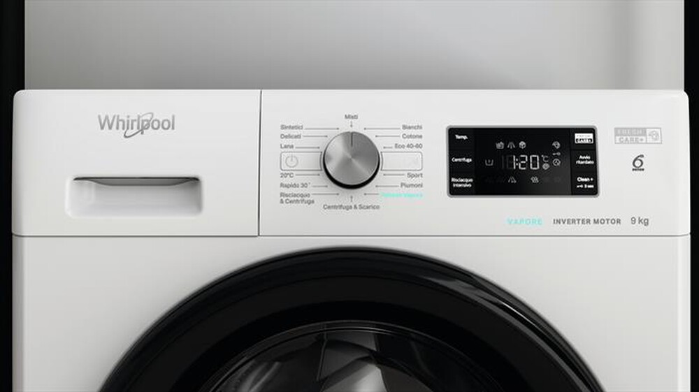 "WHIRLPOOL - Lavatrice FRESHCARE FFB R649 BV IT 9 Kg Classe A-Bianco"