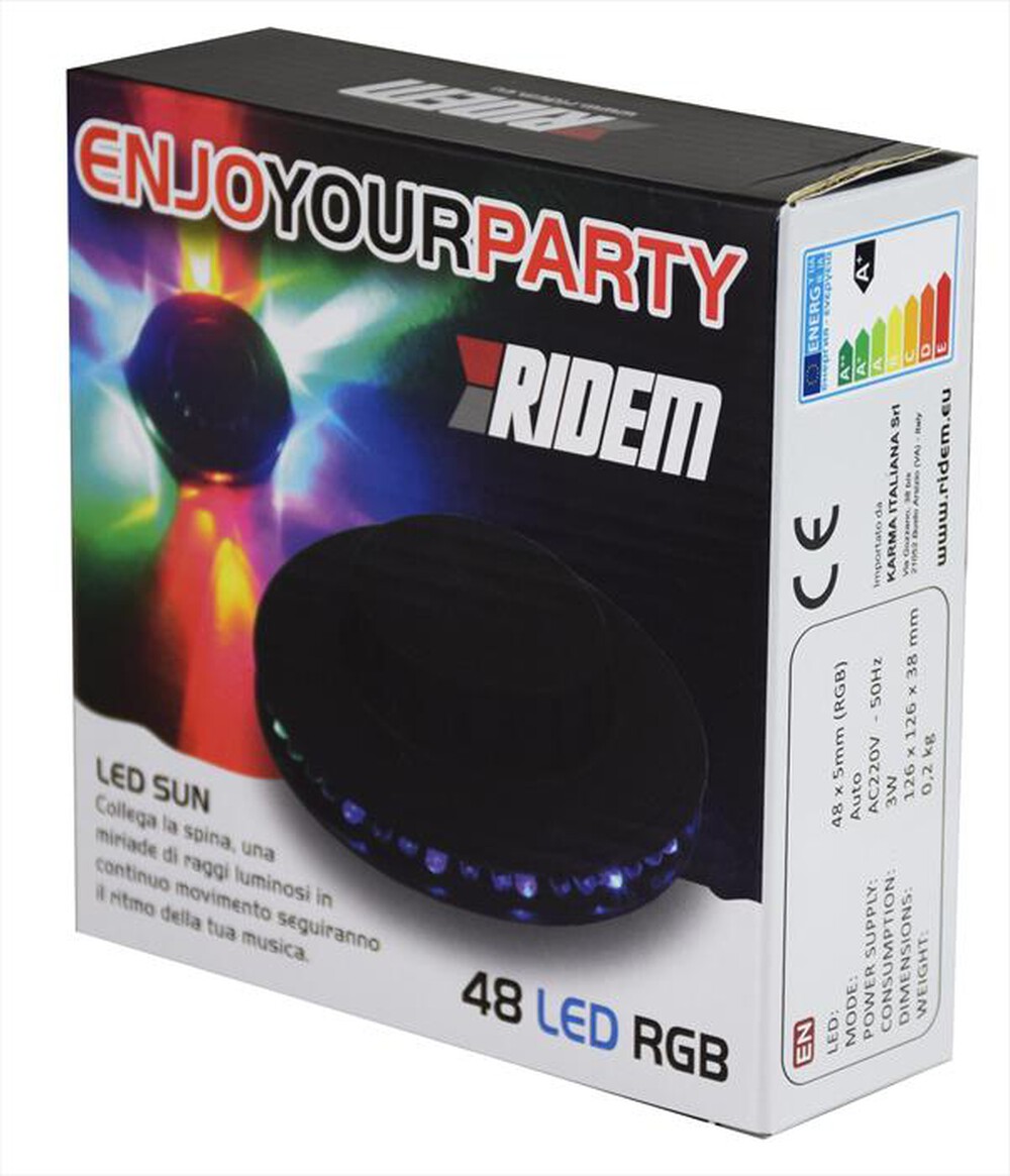 "RIDEM - LED SUN-Nero"