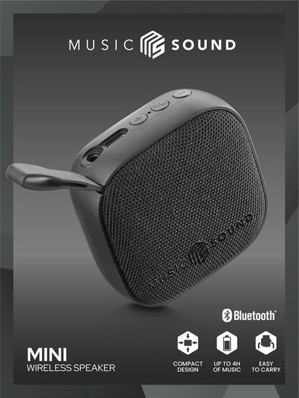 Immagine del prodotto MUSIC SOUND - WIRELESS SPEAKER MINI-Nero