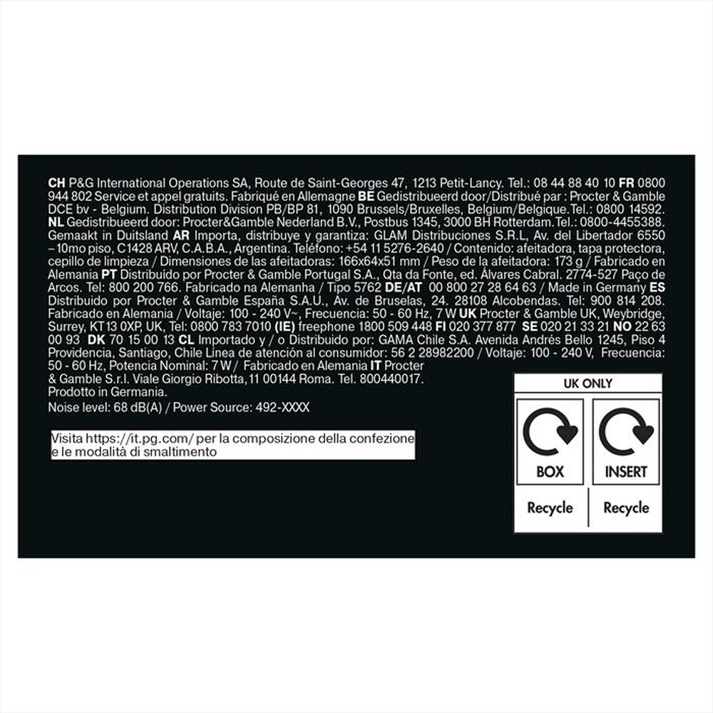 Immagine del prodotto BRAUN - Rasoio SHAVER 52-B1000S-BLU