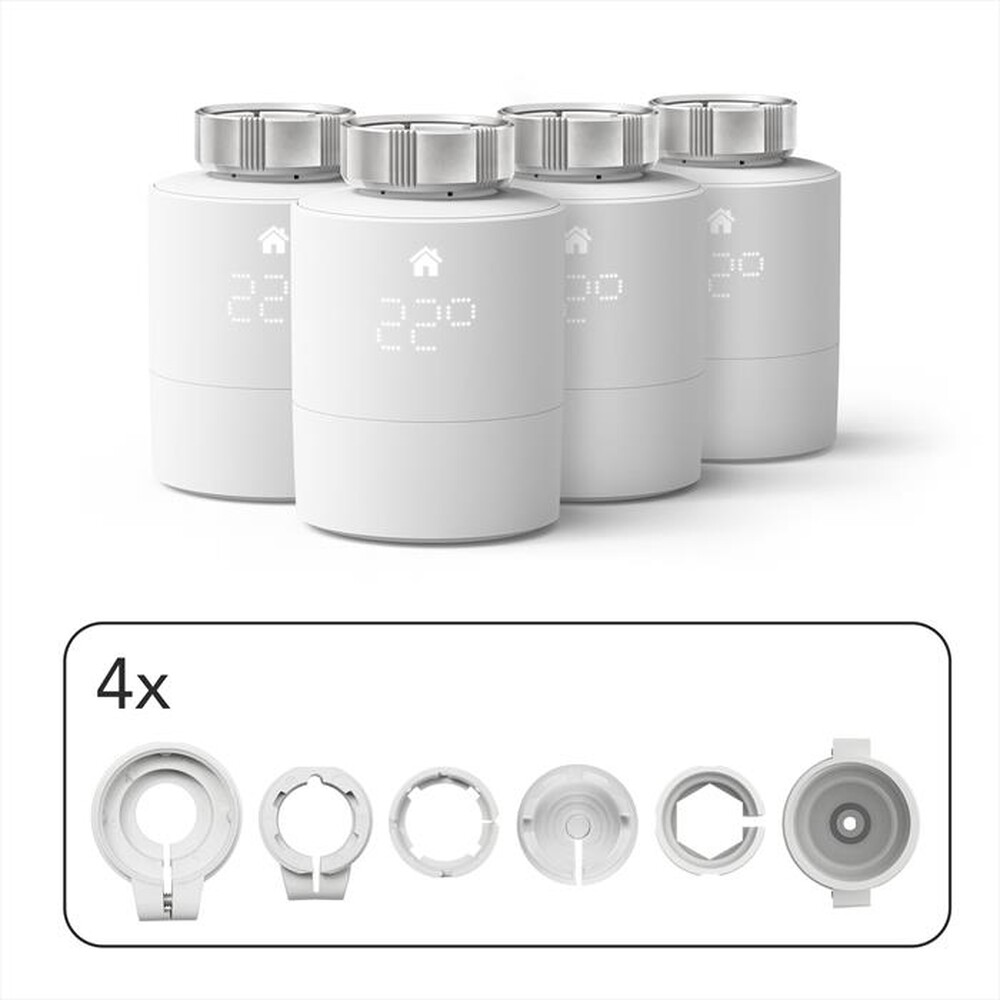 "TADO - KIT 4 Teste Termostatiche Intelligenti-White"