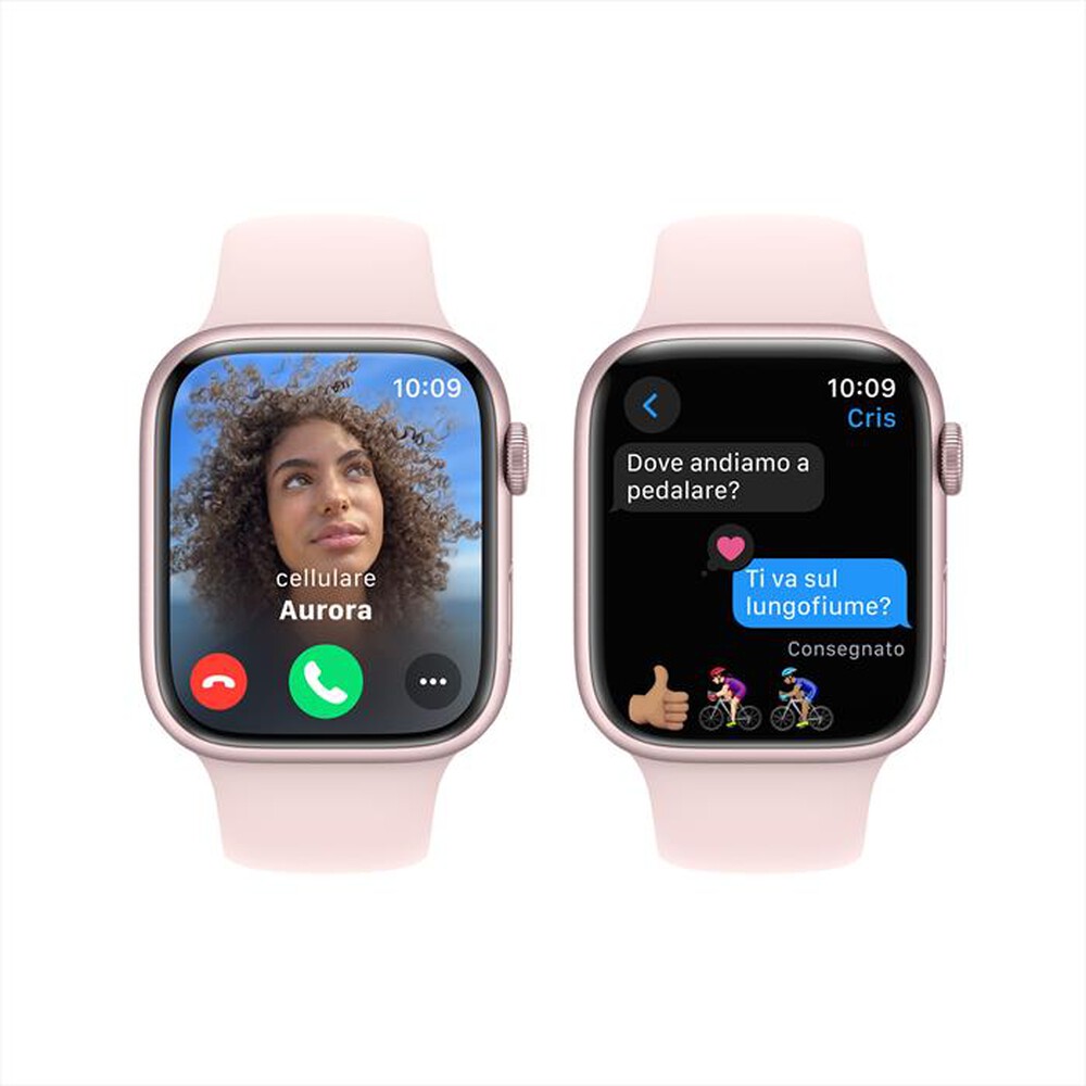 "APPLE - Watch Series 9 GPS Cassa 45mm - S/M-Rosa Confetto"