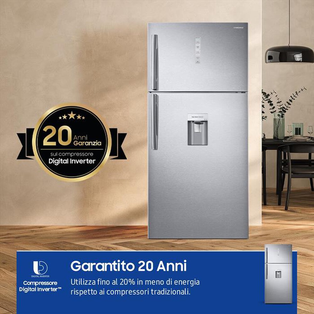 "SAMSUNG - Frigorifero 2 porte RT62K711RSL/ES Classe E 620 lt-INOX"