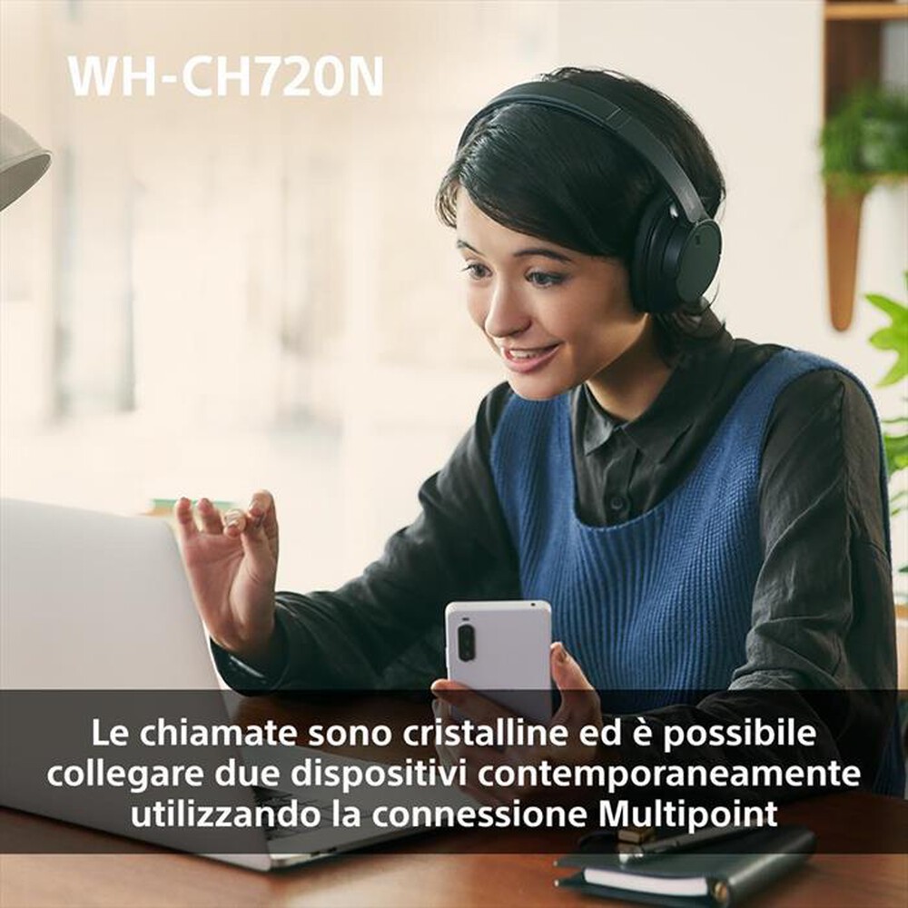 "SONY - Cuffie Bluetooth wireless WHCH720NP.CE7-Rosa"