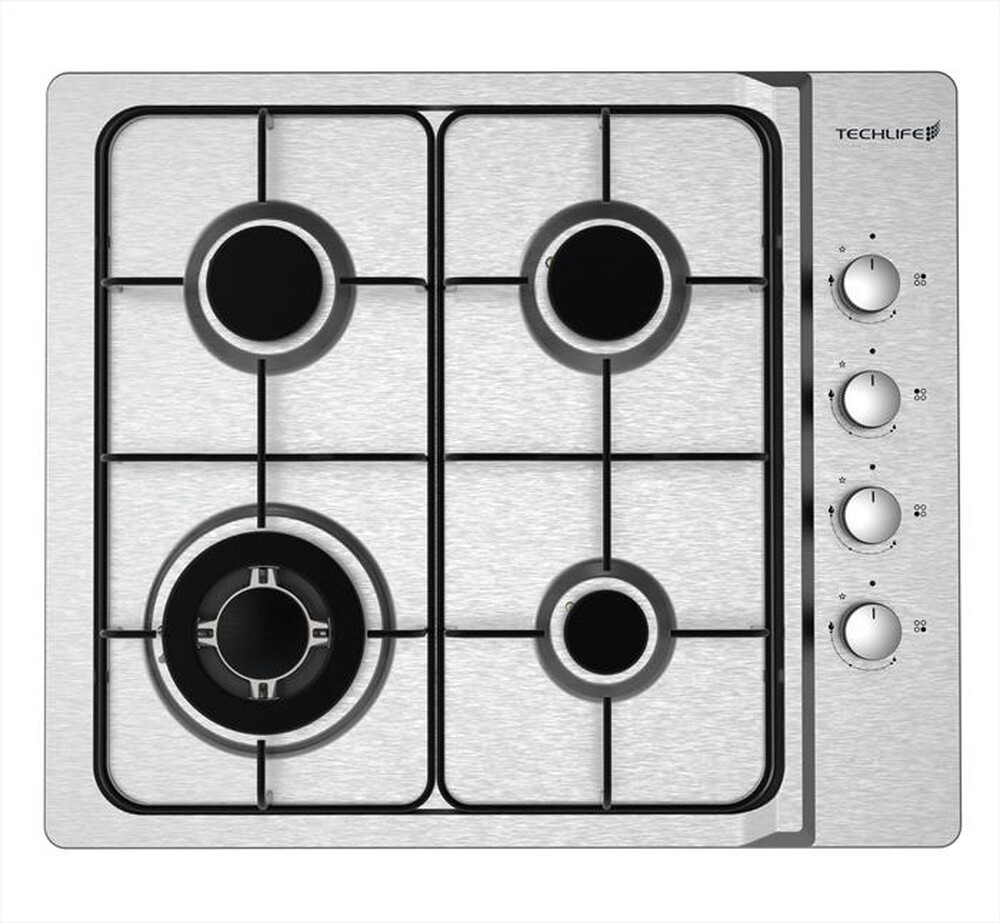 Immagine del prodotto TECHLIFE - Piano cottura a gas TFBIPCG60L 59 cm-Inox