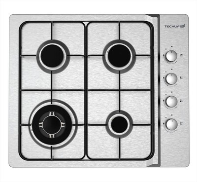 TECHLIFE - Piano cottura a gas TFBIPCG60L 59 cm-Inox