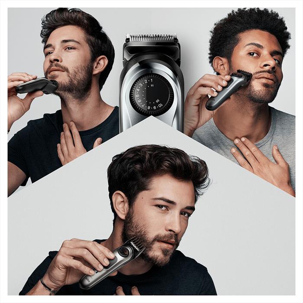 "BRAUN - Regolabarba BT7220-Argento"