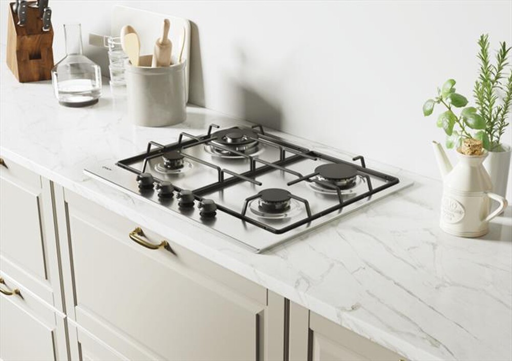 Immagine del prodotto CANDY - Piano cottura a gas CHW6BR4WTX 59,5 cm-Acciaio inox