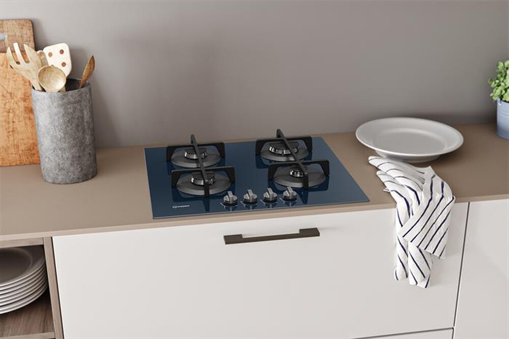 "INDESIT - Piano cottura a gas ING 61T/GR 4 fuochi 59cm-Grafite"