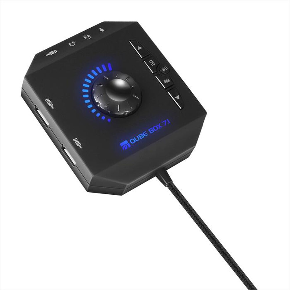 "XTREME - QUBE CENTRALINA 7.1 VIRTUAL SURROUND-NERO"