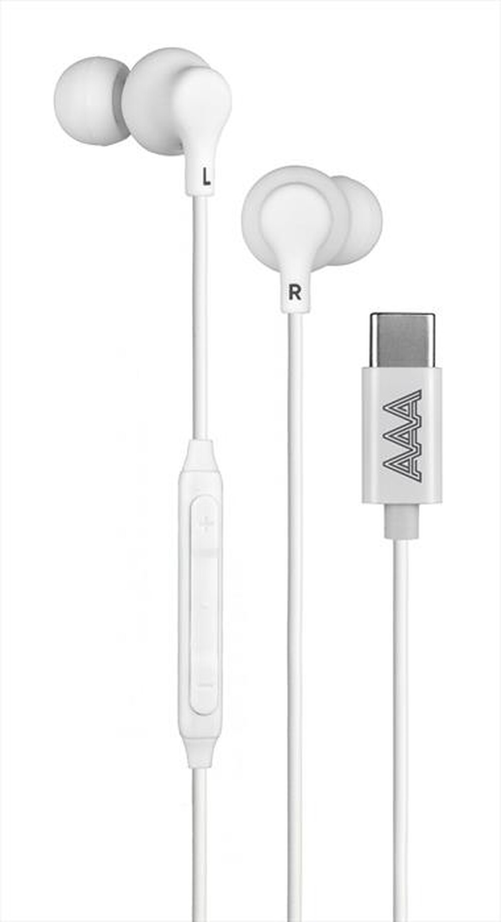 Immagine del prodotto AAAMAZE - AURICOLARI AAAMAZE IN EAR BUD A FILO USB-C-Bianco
