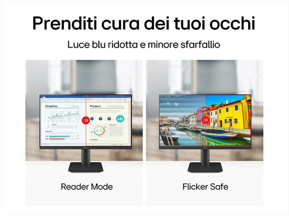 "LG - Monitor LED FHD 23,8\" 24BR400-B-Nero"