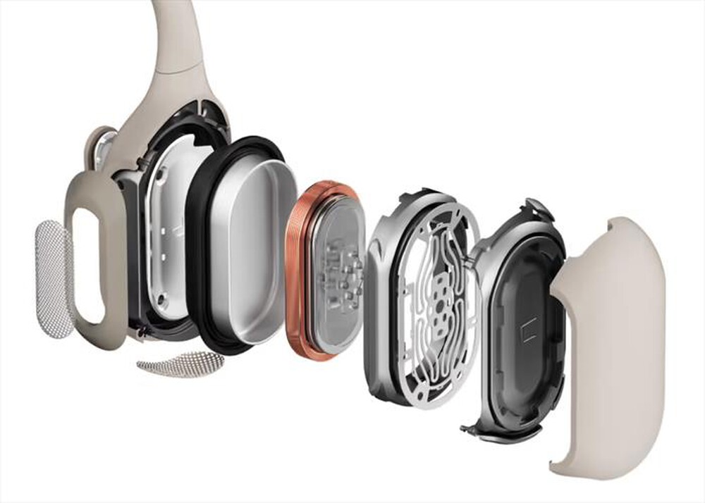 "SHOKZ - Auricolari a conduzione ossea OPENRUN PRO-beige"