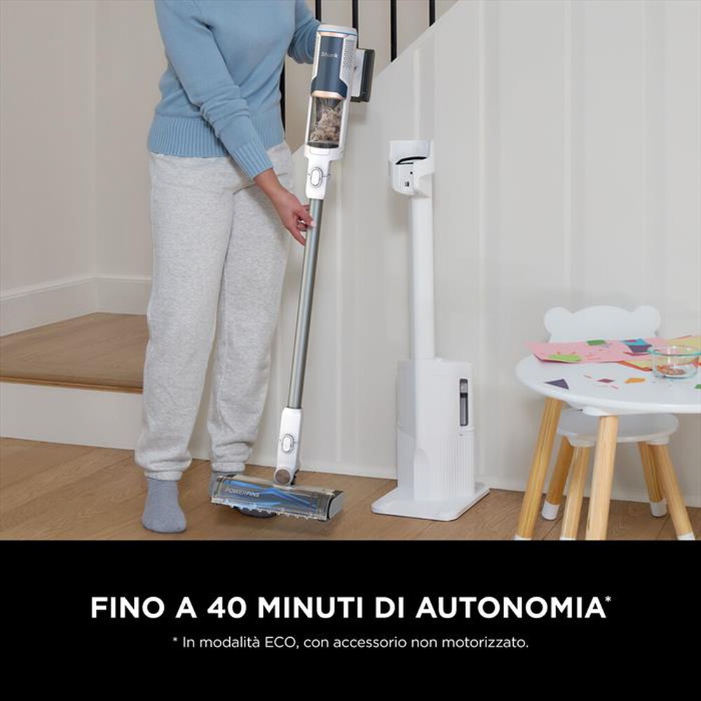 "SHARK - ASPIRAPOLVERE SENZA FILO FLOOR DETECT STICK-Bianco/Blu"