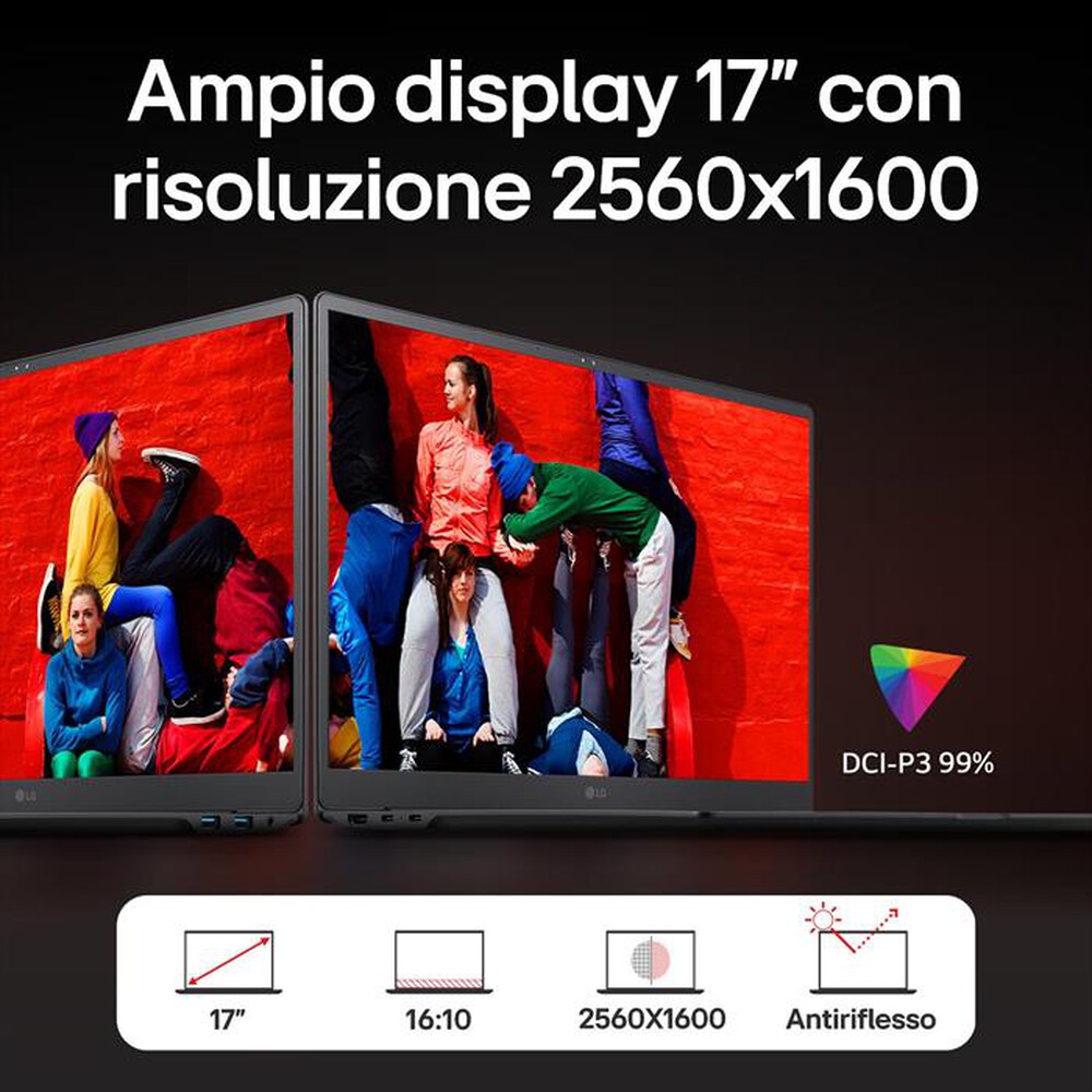"LG - Notebook GRAM 17Z90S 17\" ultraleggero-Grigio"